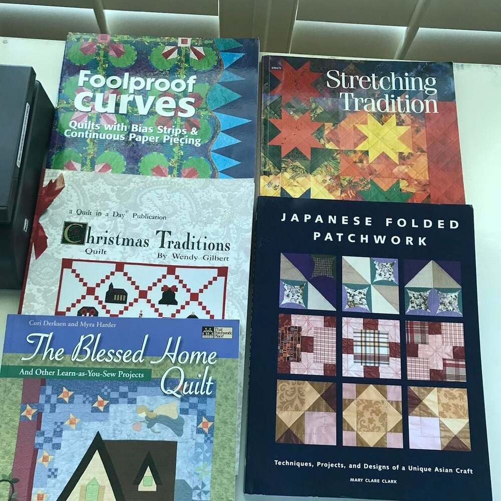 Lot of 5 Quilting Pattern Books Christmas Traditions Foolproof Curves Japanese F